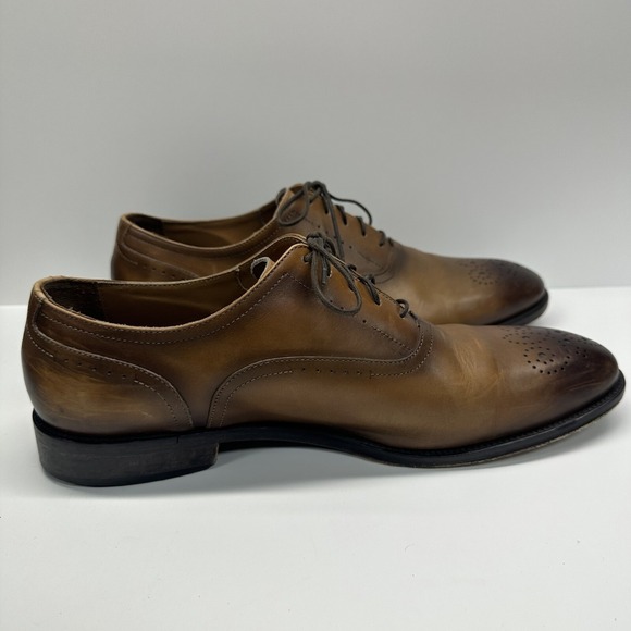 Bruno Magli Mens Italy Brown Arno Oxford Leather Dress Shoes Sz US 11 M main image 6
